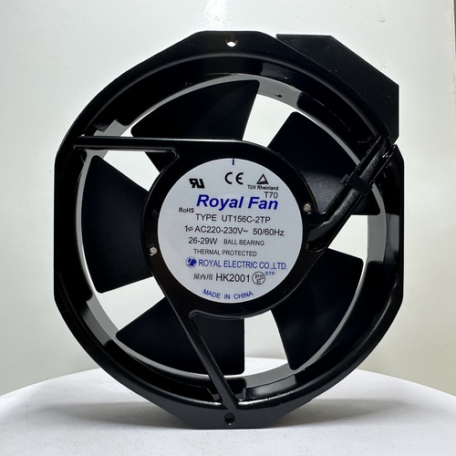 原装日本Royal UT/UTR155C-2TP UT156C-2TP 200V铝框交流散热风扇