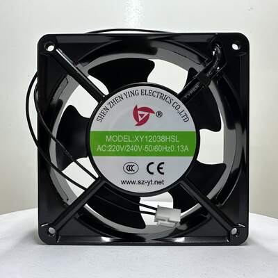 全新XY12038HSL 220V 0.13A 12038 12CM电焊机双滚珠纯铜散热风扇