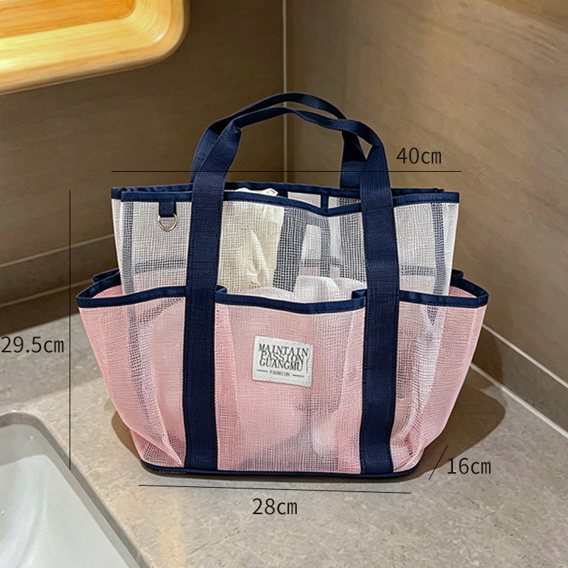 游泳包女干湿分离大容量游泳专用包手提便携防水网纱收纳包健身包