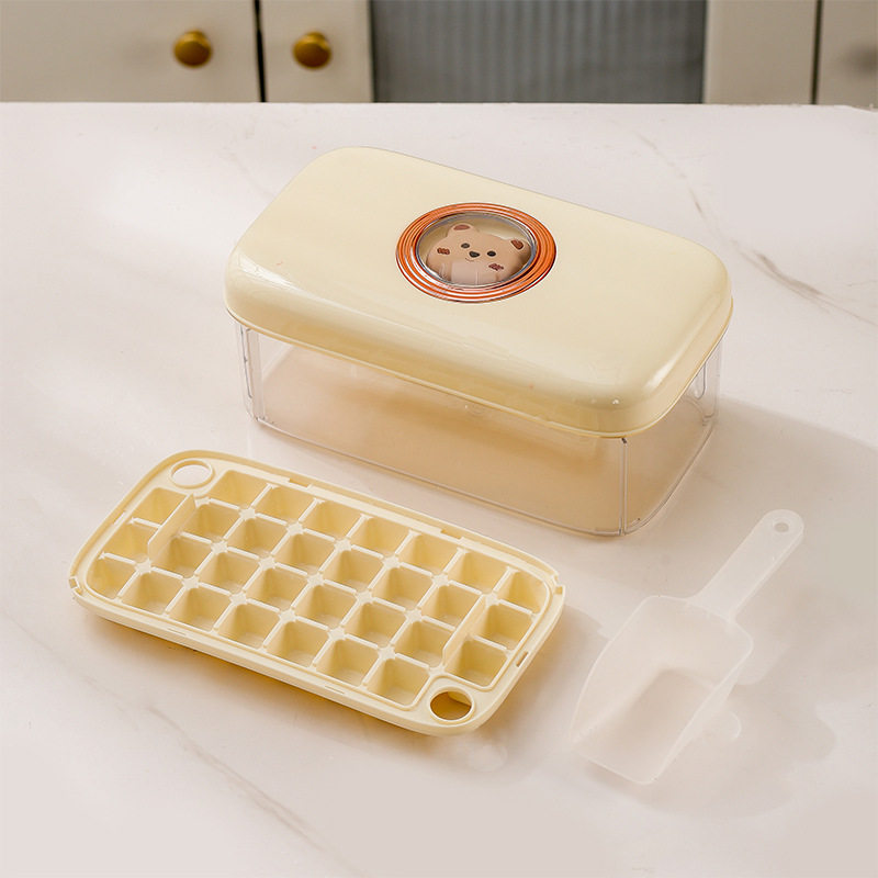 冰块模具易脱模食品级制冰盒冻冰块冰箱储存盒家用按压式冰格
