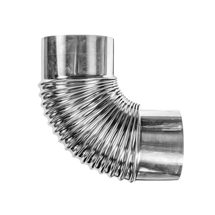 不锈钢排烟管加厚2m农村家用烤火炉气化炉回风炉通用配件1米烟囱