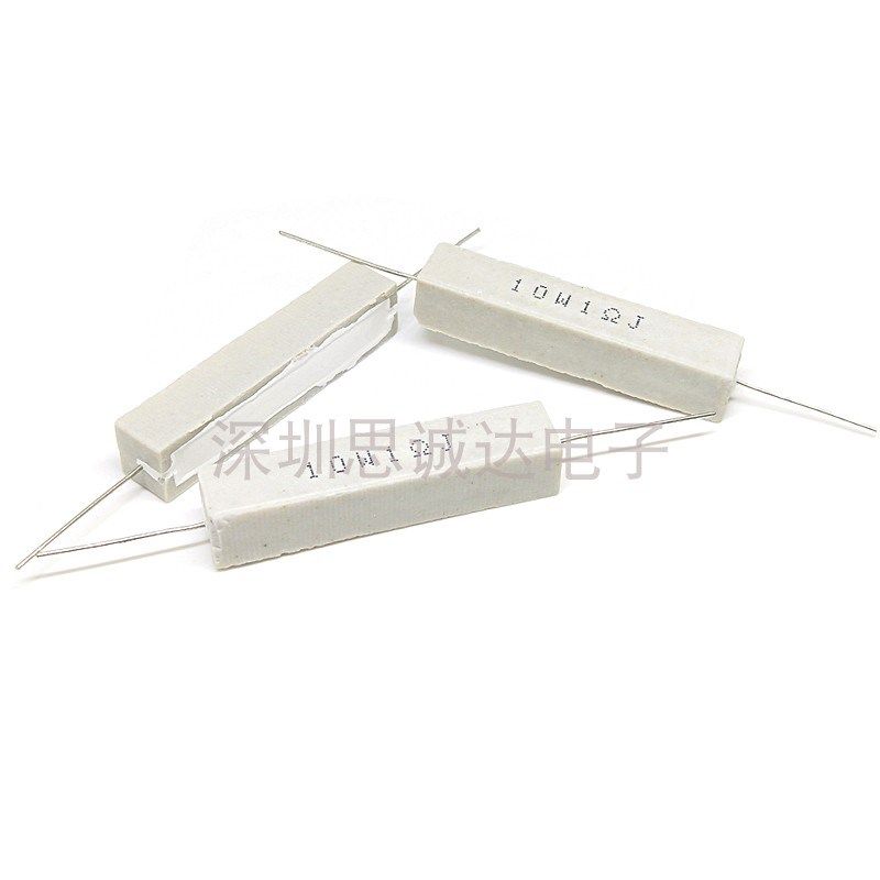 10W水泥电阻5% 0.1R 0.2R1R 2.2R 3R 10R 33R 100R 1K2K3K10K100K