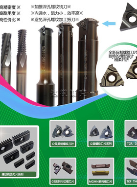 道勤压制22/16ER11/14W 标准ISO AG60-DM415通用型外螺纹牙刀片