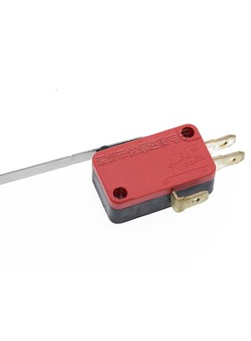 微动开关V-156-1C25 行程限位 长柄红黑色带轮子 KW7/ ZW9 小中型