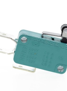 行程限位V-155-1C25微动开关KW9-3 点触按键ZW-9 绿色短柄带轮
