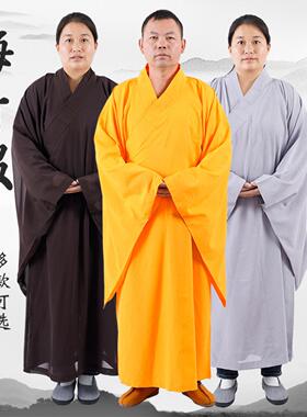 九莲花僧服海青服麻纱台麻广袖