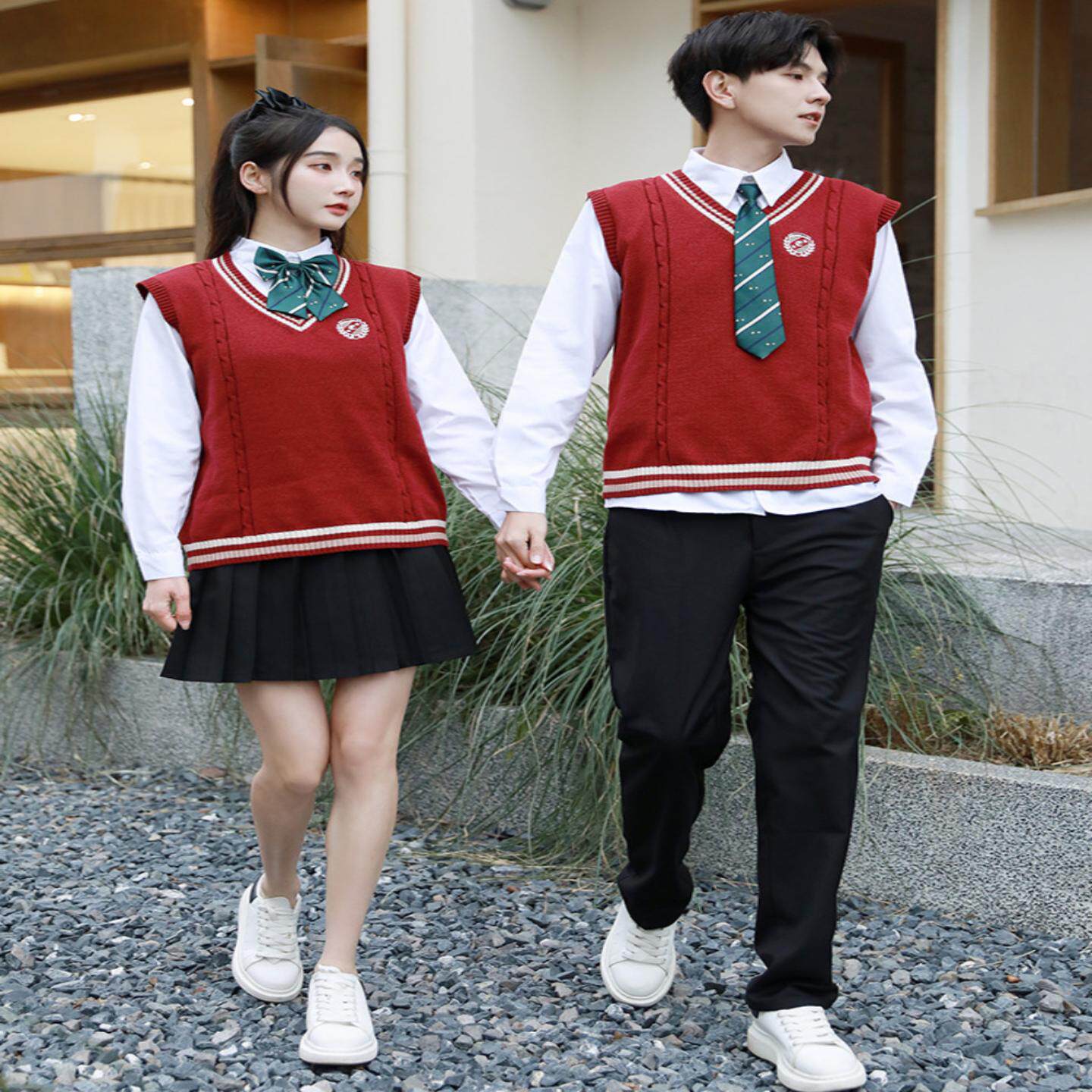 学院风班服套装春季学生运动装
