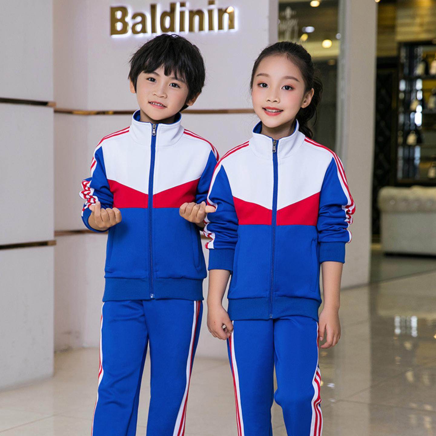 中小学生长袖校服套装春秋季初