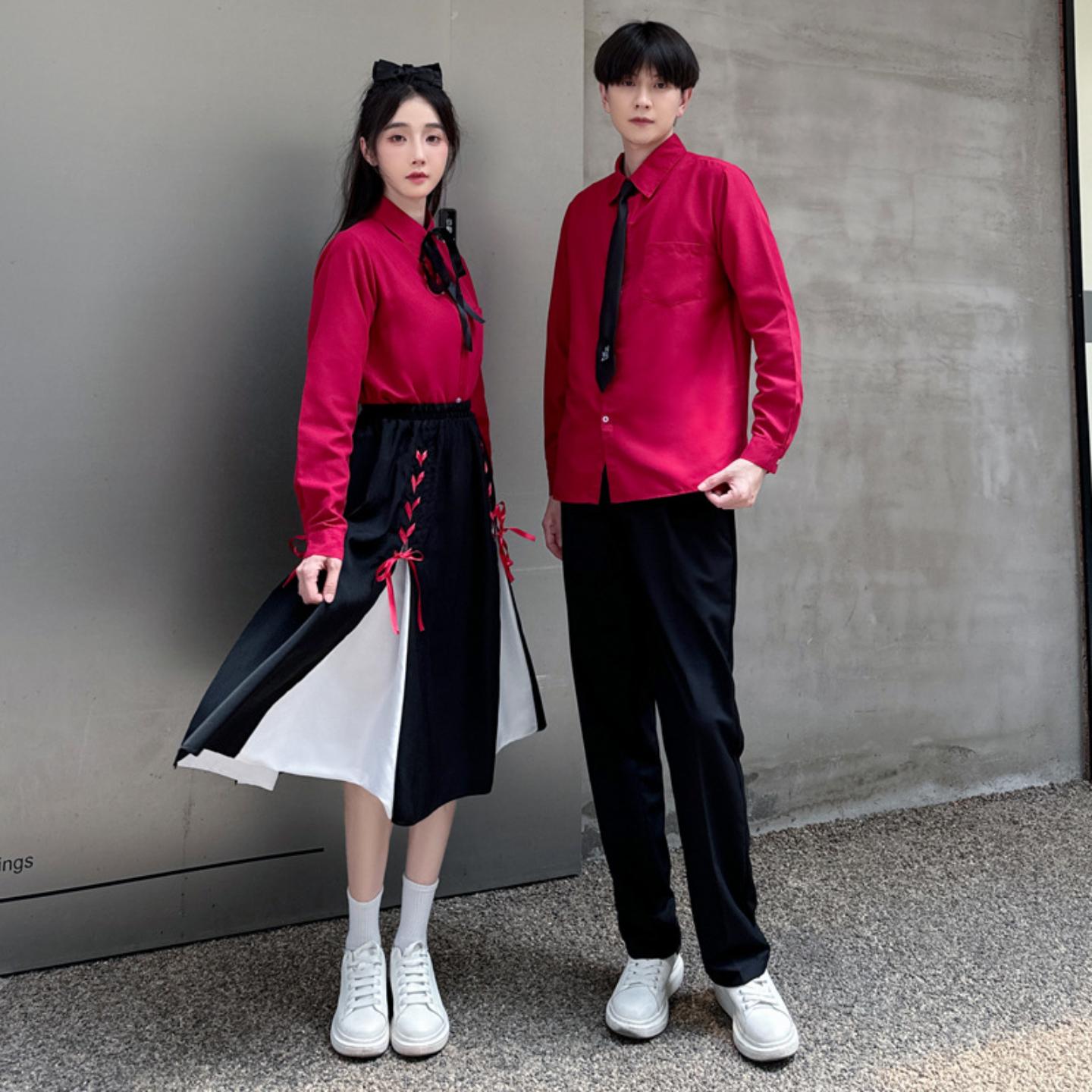 学院风班服套装女演出长裙