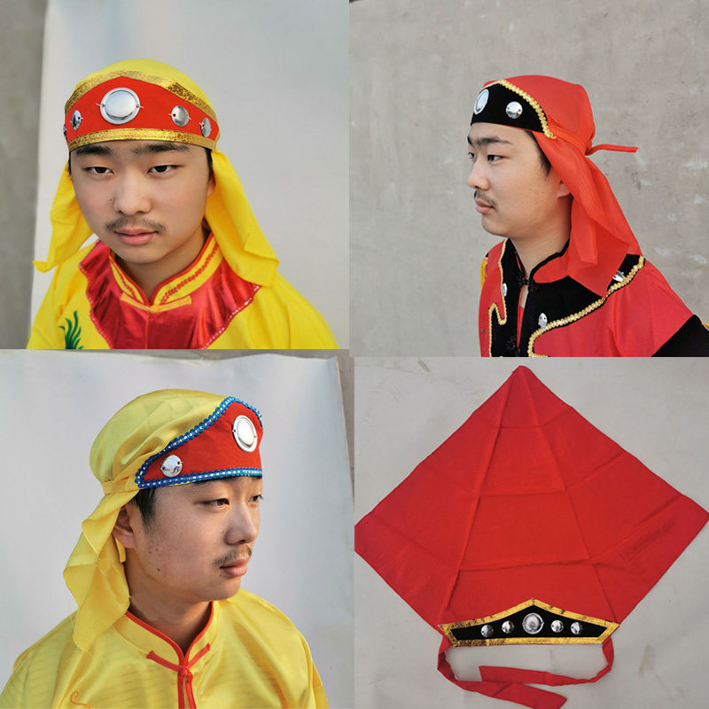 锣鼓服装头巾头套打布饰