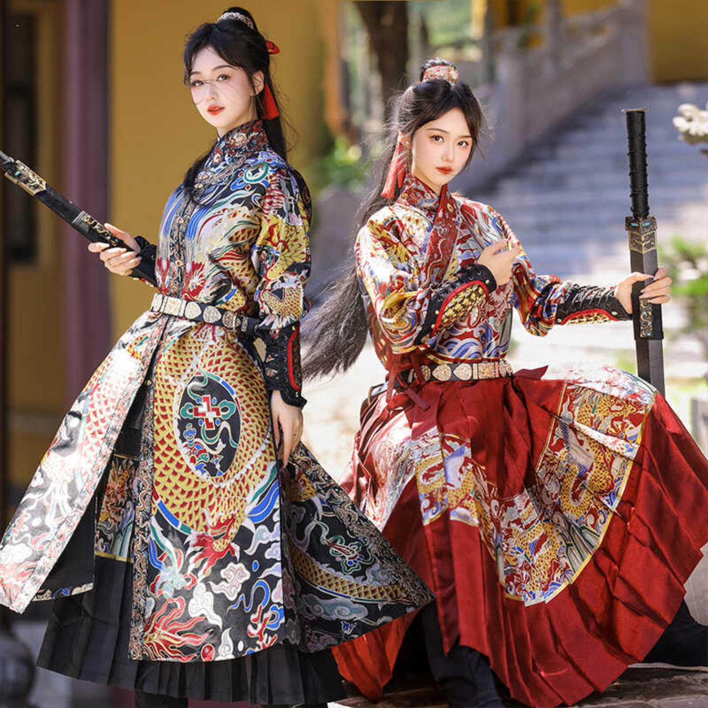 慕夏明千户汉服男女罩甲飞鱼服