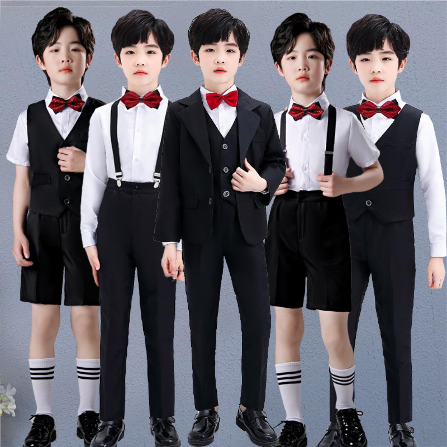 儿童西装套装花童礼服男童西服