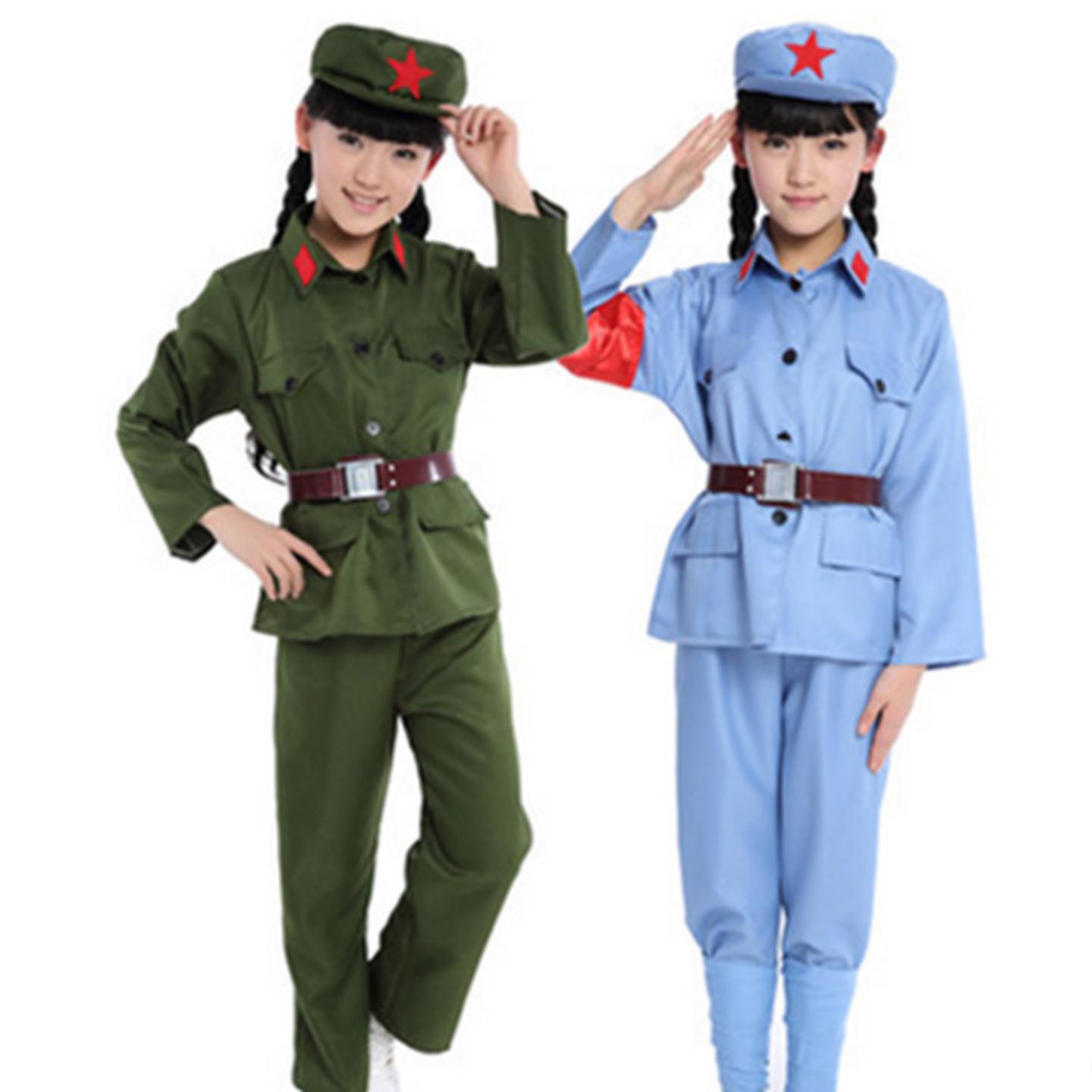 十一国庆节儿童军装战争时代
