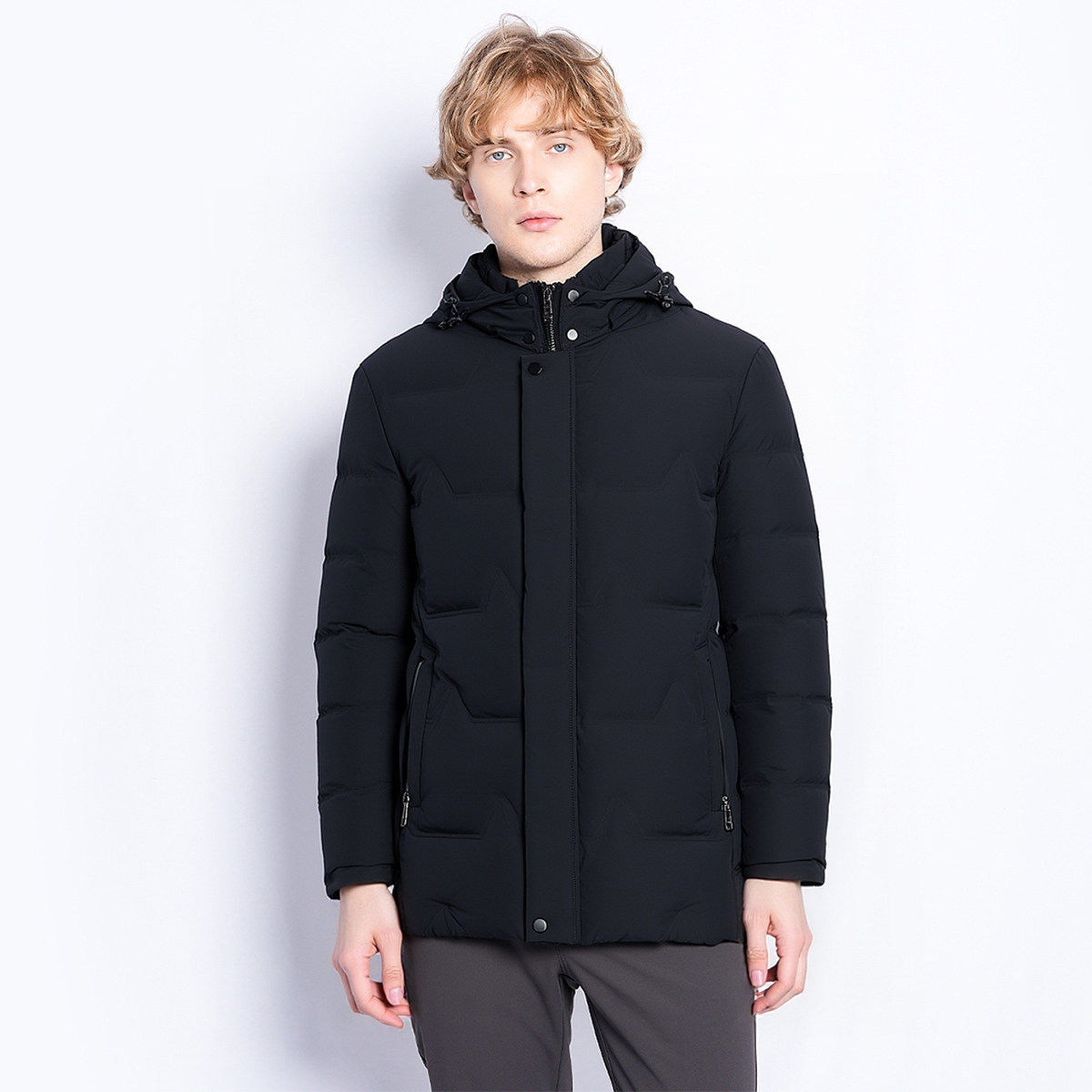 J.benato/宾度商务连帽羽绒服