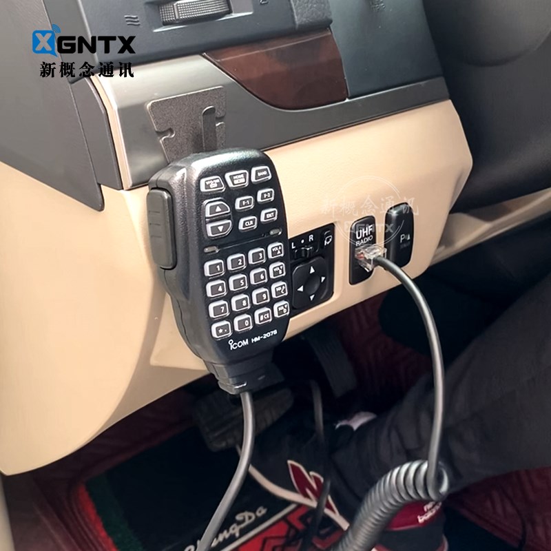 ICOM八重洲车台手咪转原车孔插头FJ酷路泽霸道LC120 LC76 6芯直通