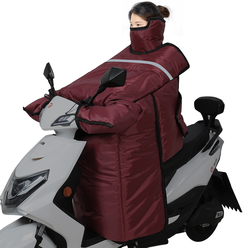 冬季电动车挡风被加大加厚摩托车三轮车自行车防水防风罩加绒保暖