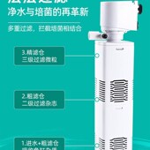 鱼缸过滤器四合一过滤泵循环系统养鱼小型氧气泵内置小水族箱静音