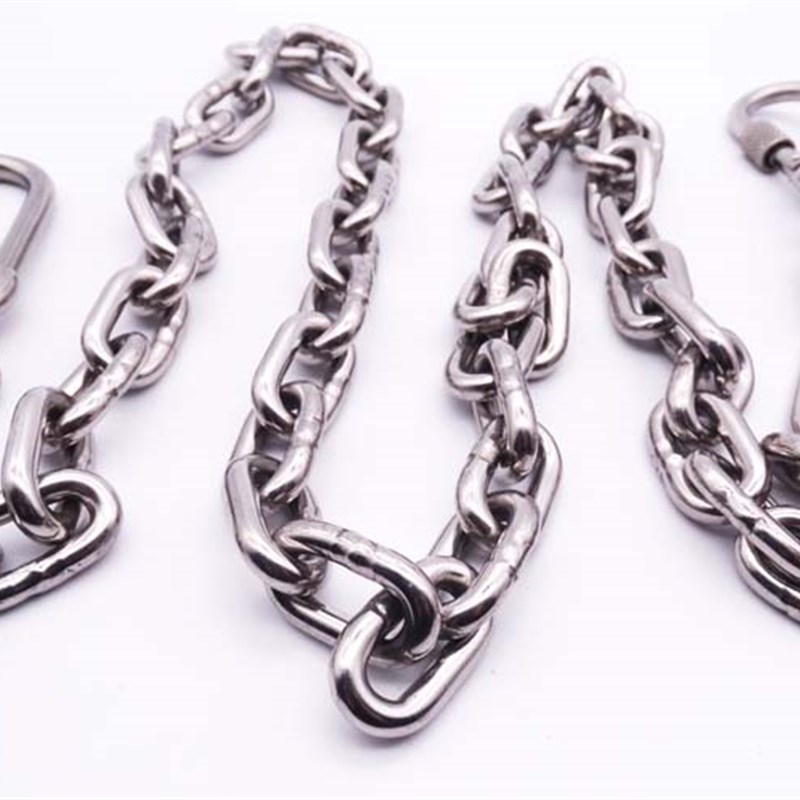 双保险扣 加长304不锈钢狗链条 大中小型犬 栓狗牵引绳宠物铁链