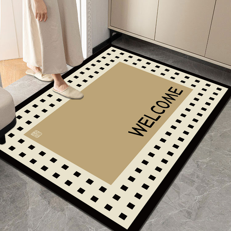皮革入户地垫PVC可擦免洗地毯进门脚垫高级感入户门垫门口防滑垫