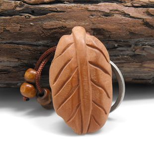 桃木福在眼前木质挂件钥匙扣蝙蝠木雕饰品原色无漆手工福到财到