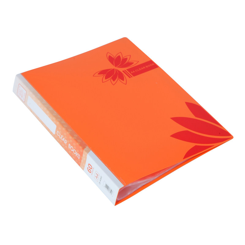 a4资料册竖版80/100页透明袋册文件册档案册资料袋文件夹资料夹文