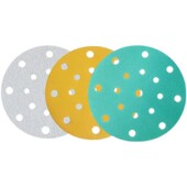 费斯托6寸17孔干磨植绒砂纸片汽车原子灰吸尘打磨150型圆盘抛光片