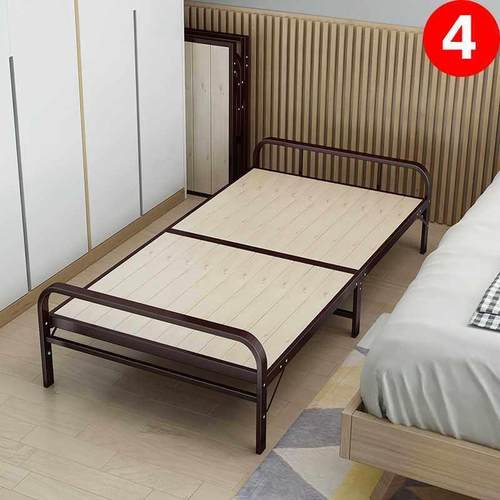 家用单人折叠床80cm出租房简易午睡小床宿舍1米铁架陪护床硬板床