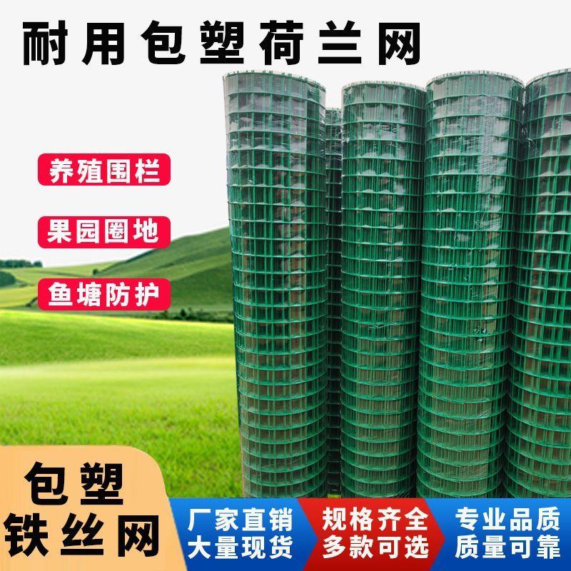 荷兰网绿色铁丝网养鸡网养鱼围网养殖网圈地网