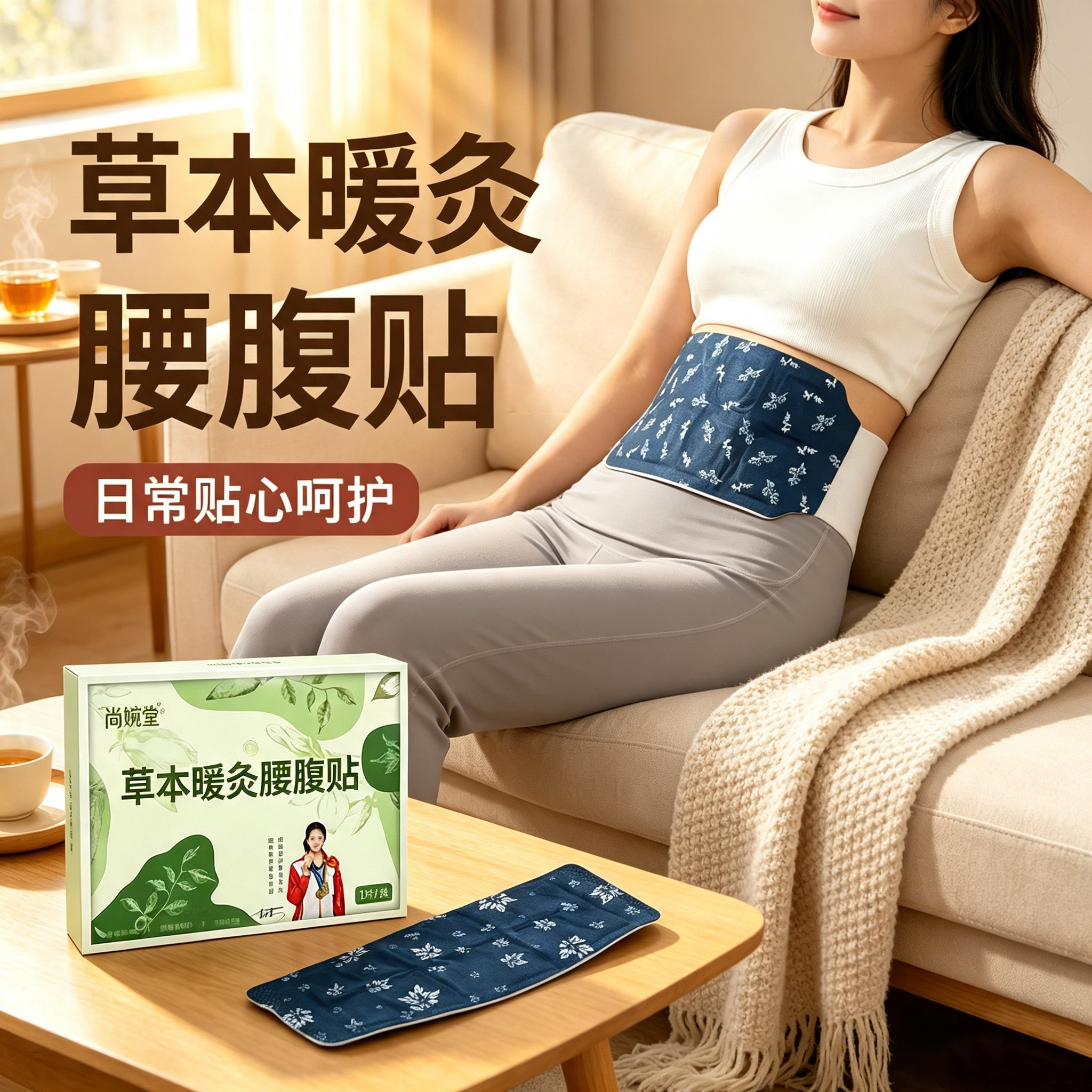 蒸汽暖腰带持久发热艾草贴