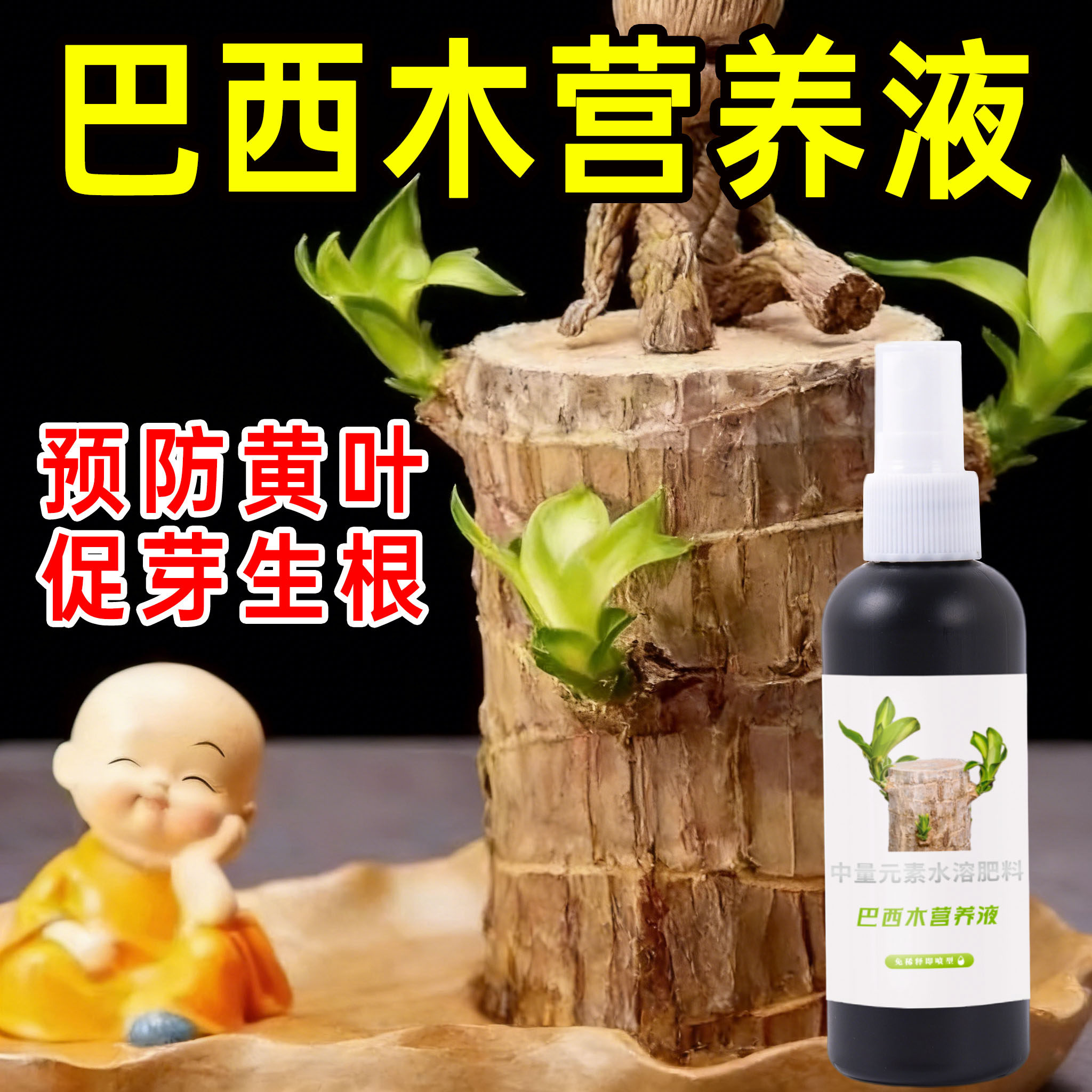 幸运木巴西木营养液专用液体肥料水培促生根开花爆芽防霉营养液