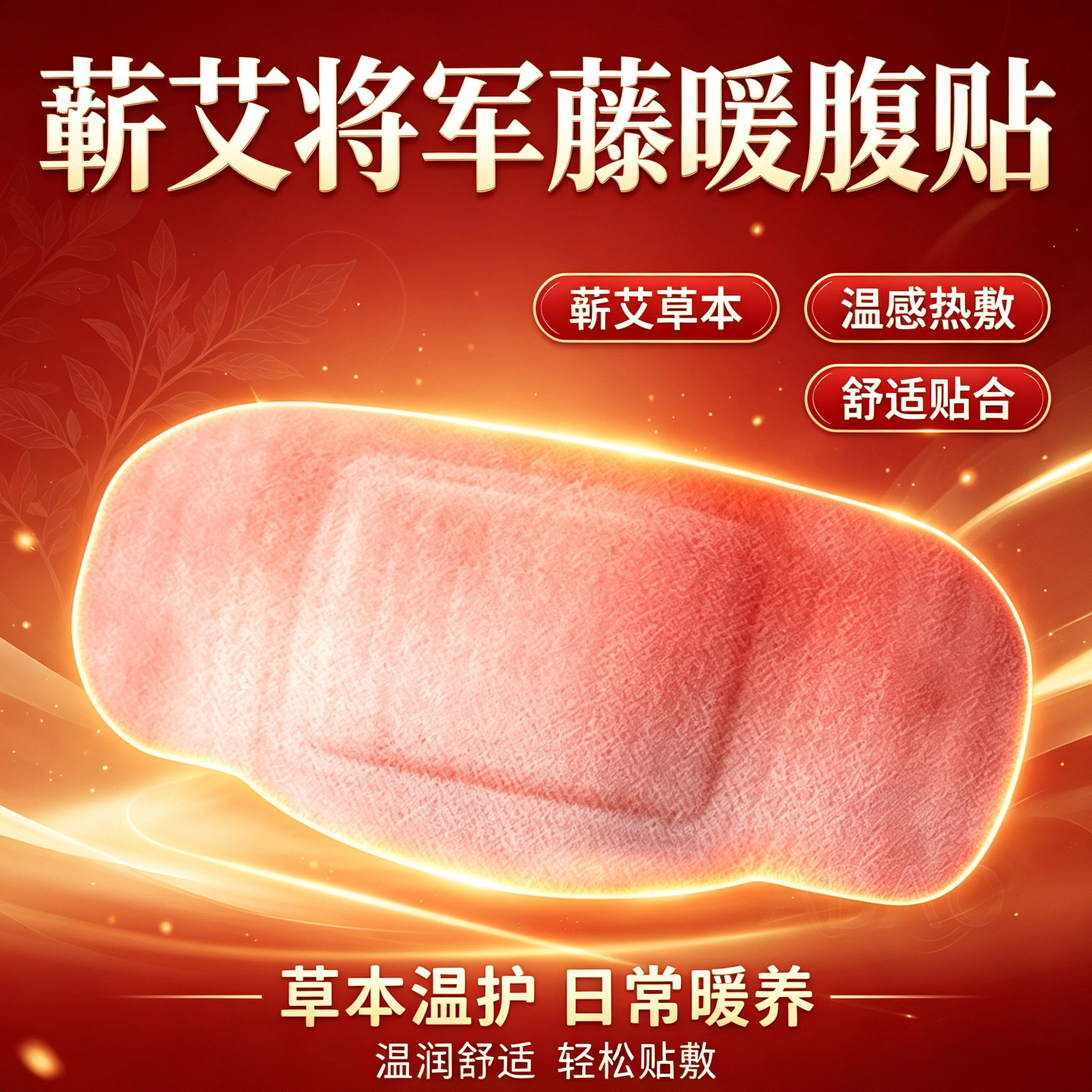 蕲艾肚子贴自发热护腰带热敷贴