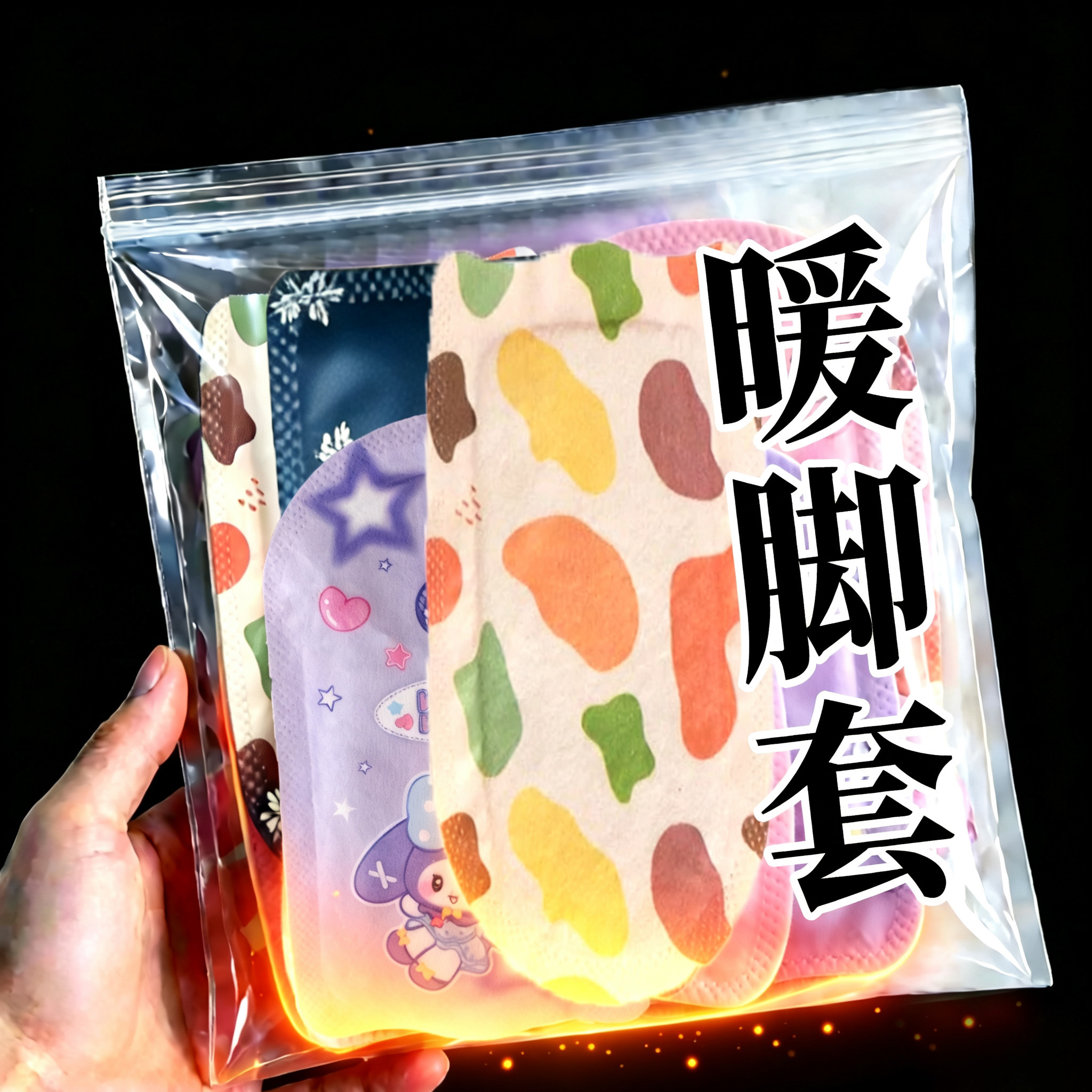 艾草暖足贴女脚底可行走自发热加长鞋垫暖脚套暖手暖脚宝蒸汽热敷
