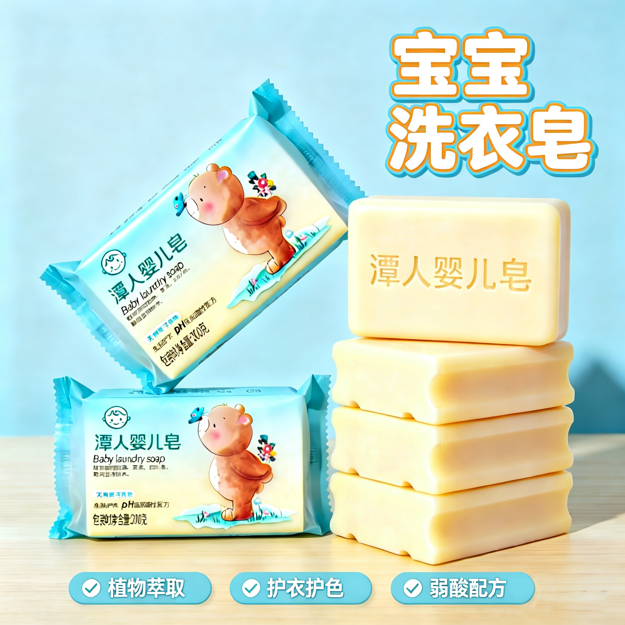 宝宝洗衣皂大块婴儿皂