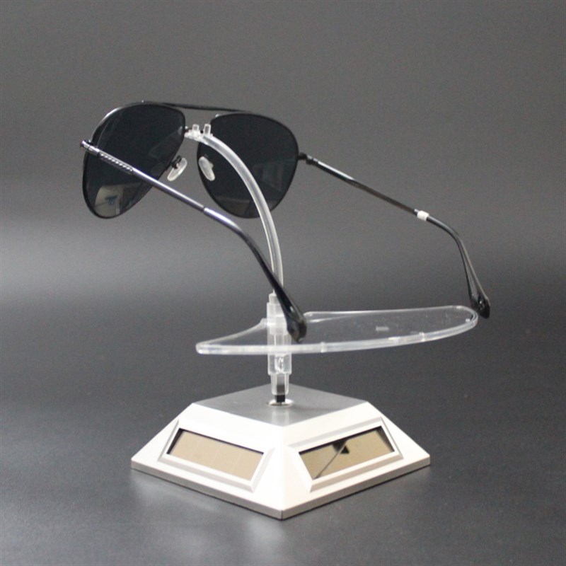 特卖货柜眼镜太阳能展示台 珠宝首饰品摆件旋转盘柜V台 墨镜展示