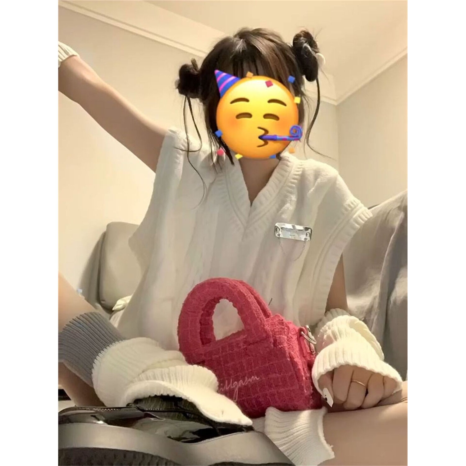 猫看花jk春秋款甜美软糯百搭宽时尚套装