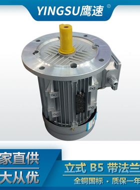 极速厂销铝壳Y2-90L-2级 2.2KW三相I异步电动机 马达 全铜线圈YS