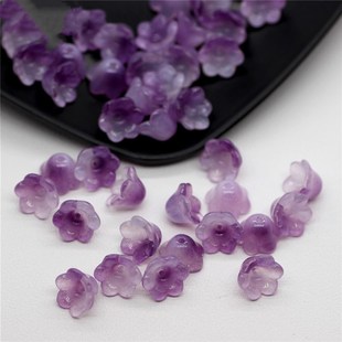 Floweyr Colorful Lampwork Beads Flower 极速30pcs Trumpet Lot