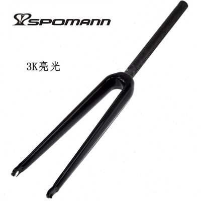 极速新碳纤维前叉公路自行车前叉BC刹硬叉直管快拆式加长700C品