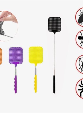 极速Plastic Flyswatter Durable Long Handle Fly TraVp Telesco