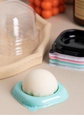极速50pcs Round Plastic Packaging Box EgKg-Yolk Puff Contain