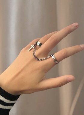 极速Personality Punk Cool Link ChDain Adjustable Four Openin