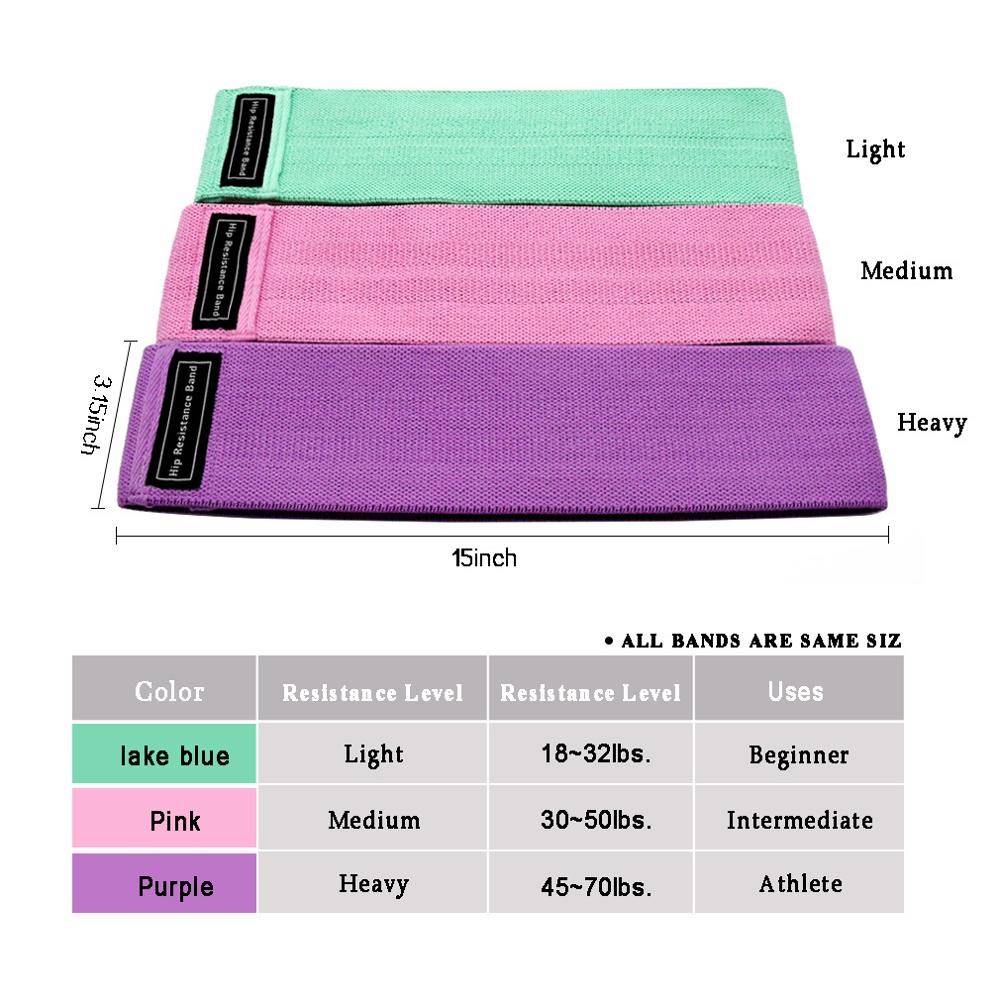 极速Unisex Booty lBand Hip Circle Loop Resistance Band Worko