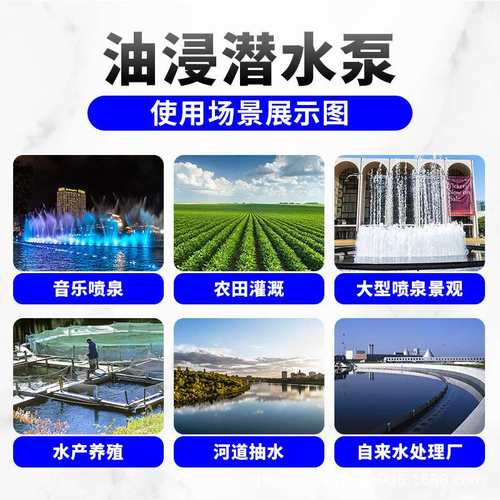 极速爆品爆牌QY油浸式潜水泵抽水泵H三相农用灌溉油浸电泵品品