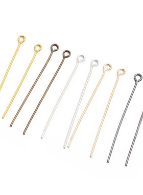 极速200pcs/flot Head Eye Pins 20 25 30 35 40 45 50 mm Eye Pi
