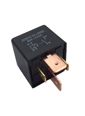 极速汽车继电器 JD1912 80A  12VDC 1HS 4P脚紫铜大宽脚9.3个大其