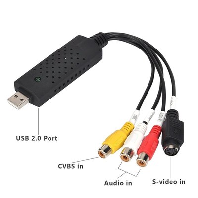 极速USB 2.0 Easy Cap Videov TV DVD VHS DVR Capture Card Easi