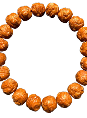 极速小核b桃手串金蟾核雕手链猴头核桃雕刻铜钱蛤蟆头手持小籽文