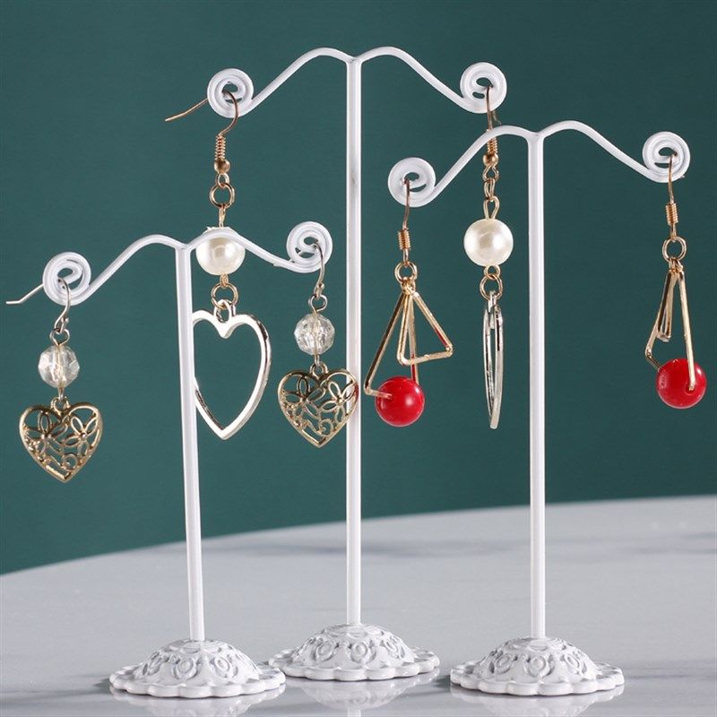 极速铁艺耳坠展示架三件套创意公主E耳环耳钉架耳饰品陈列收纳架