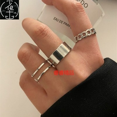 极速Hip-hop coldk style rings personality index finger joint
