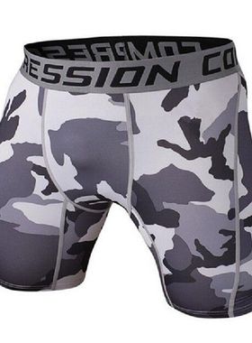 极速Coampression Shorts Men 3D Print Camouflage Bodybuilding